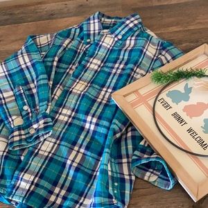 🐣 J Khaki button down spring shirt- 5 boys